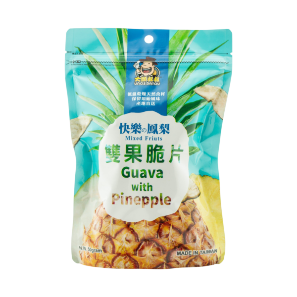 《大頭叔叔-UNCLE DATOU》雙果脆片 50g [淘氣蘋果/快樂鳳梨]