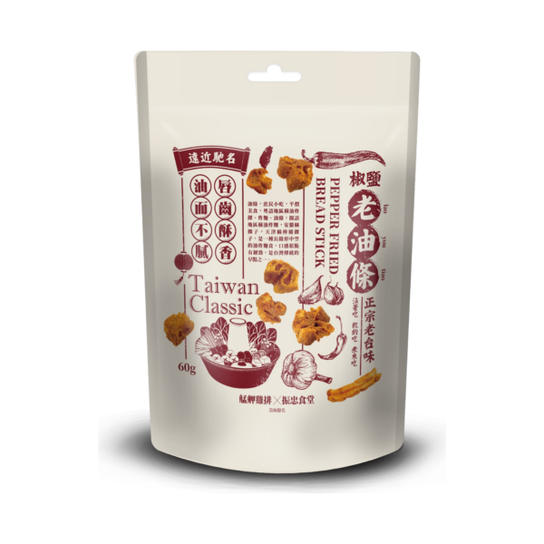 【振忠食堂x艋舺】古早味老油條 60g [椒鹽/辣妹]
