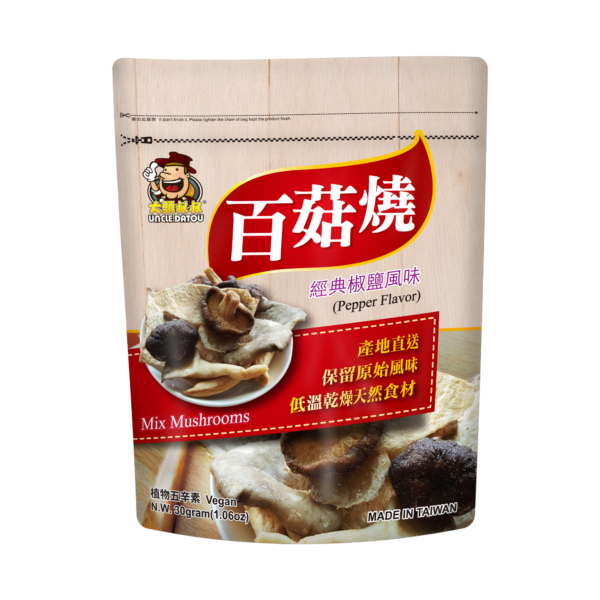 《大頭叔叔-UNCLE DATOU》百菇燒 30g [經典椒鹽/翡翠海苔]