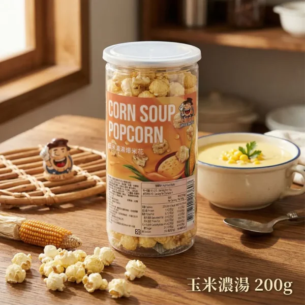 爆米花200g_玉米濃湯 人氣經典爆米花 200g 多口味任選 (玉米濃湯/草莓/焦糖/巧克力/起司/原味/焦糖玫瑰岩鹽/珍奶)