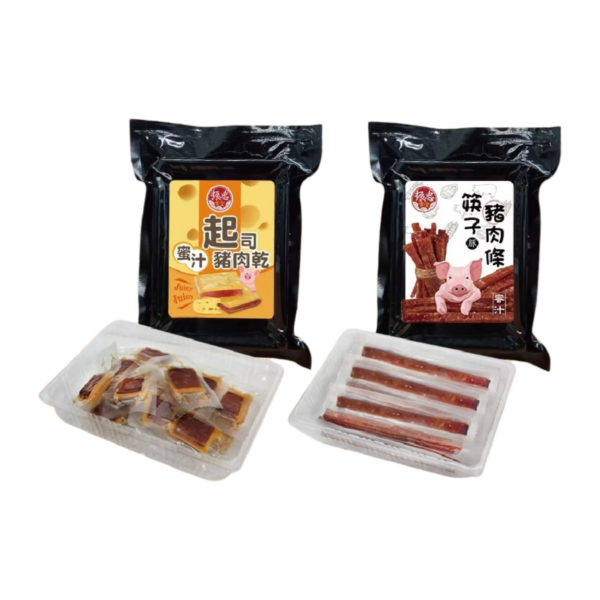 【振忠食堂】 筷子豬肉乾 (蜜汁/起司)