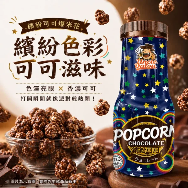 大頭叔叔_繽紛可可爆米花180g