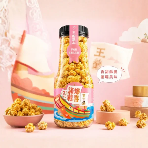 大頭叔叔X王船 聯名櫻花蝦爆米花 180g